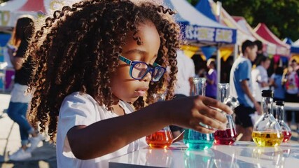 Young Scientist at a Science Fair