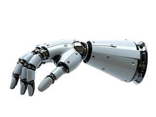 Robotic hand png on transparent background