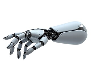 Robotic hand png on transparent background