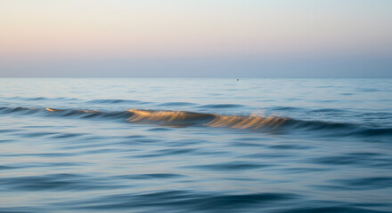 Naklejka premium Whispers of Light Abstract Mornings by the Ocean 