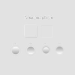 Neuomorphism Style Button 