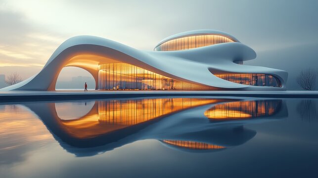 Architecture enthusiasts admiring futuristic cityscapes 