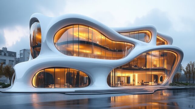 Architecture enthusiasts admiring futuristic cityscapes 