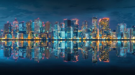 Futuristic Tokyo Night Skyline