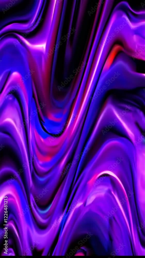Aufkleber bold abstract wave patterns in bright gradient hues, giving a sense of motion and energy