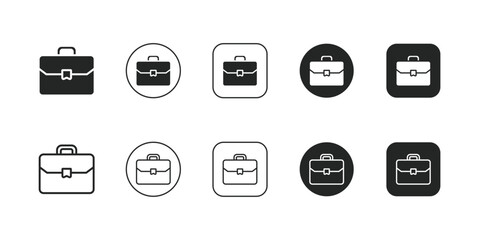 briefcase, work experience, suitcase, business, bag, portfolio, Outline icon, signs and more, perfect for websites, apps, and print projects, these scalable icons are fully customizable for print.