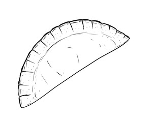 ravioli digital drawing illustration isolated
