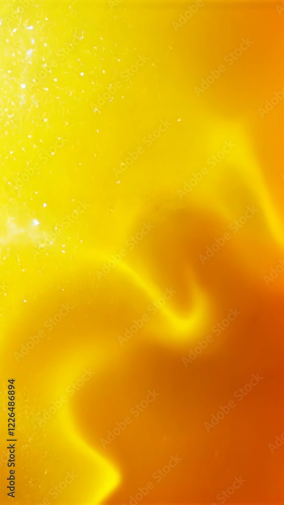 Poster bright swirling patterns of yellow and orange hues create a vibrant abstract composition on a simple