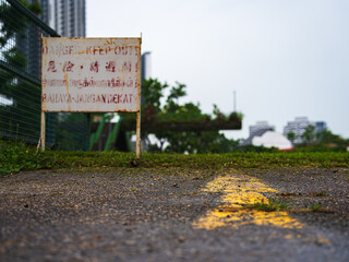 Remnants of a Road Leading to a Demolished Building, Singapore