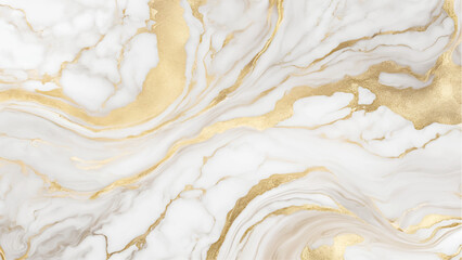 White and gold marble surface abstract background.