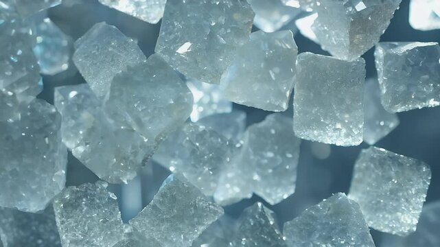vertical 4K video capturing the slow motion beauty of salt crystals specifically magnesium sulfate with remarkable high definition clarity