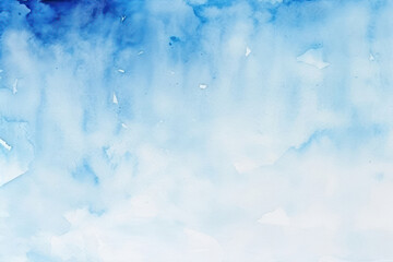 Fototapeta premium PNG Blue and white texture watercolor background.