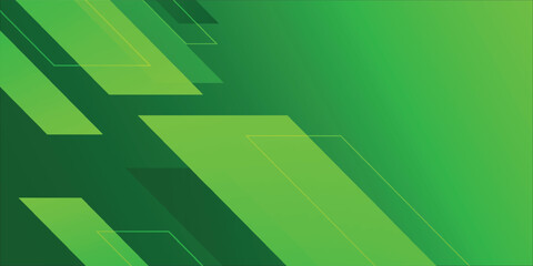 Abstract green geometric shapes background. Eps10 vector © Abd