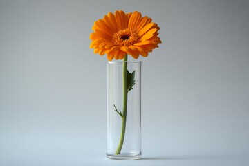 Serene Beauty: A Simple and Elegant Single-Stem Floral Arrangement Bringing Peace and Harmony to Any Space