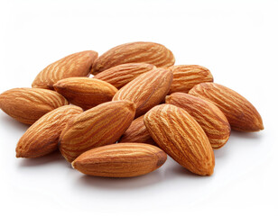 Fototapeta premium Raw Almonds in the white background studio shot 