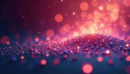 Sparkling glitter coating an ethereal surface, stardust, shimmering, radiant