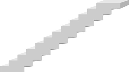 staircase in the house,3d interior staircases isolated on white background. the stair steps collection
