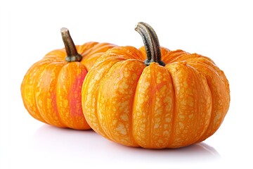 Obraz premium Isolated vegetable pumpkin on a white backdrop. Generative Ai