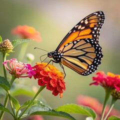 Fototapeta premium Butterfly ai generated