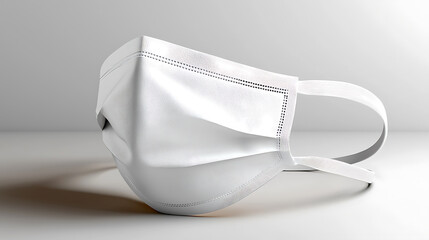 Protective face masks health care settings product photography minimalist indoor environment close-up view safety precautions