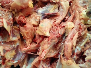 Chicken meat pieces