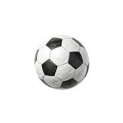 Fototapeta premium Soccer ball isolated on a white background, top view, studio sho