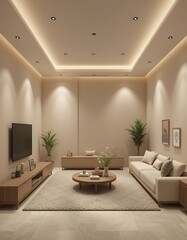 Modern Minimalist Living Room Interior Design