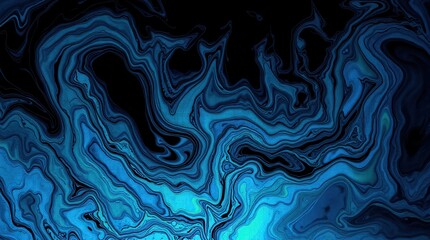 Obraz premium A vibrant oil spill texture with swirling patterns of iridescent blues and greens blending into darker, richer tones.