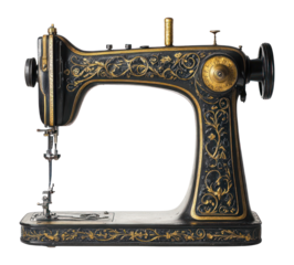 PNG Sewing machine craftsmanship vintage details.