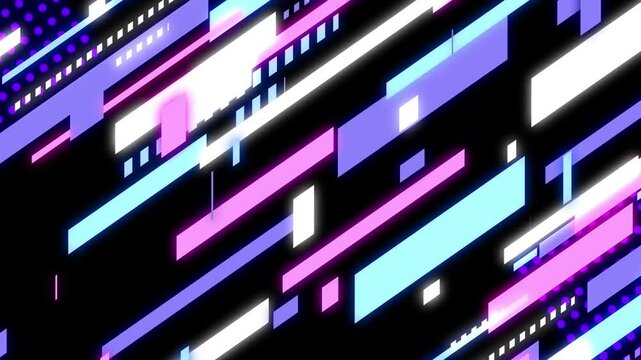 ポップなストライプの背景動画