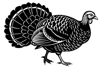 Turkey cock bird animal silhouette