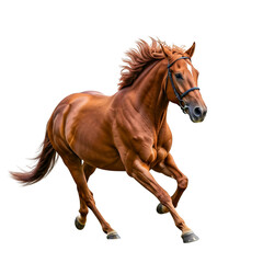 Obraz premium Horse race or wild mustang running, good for poster, banner, flyer and sticker. PNG file