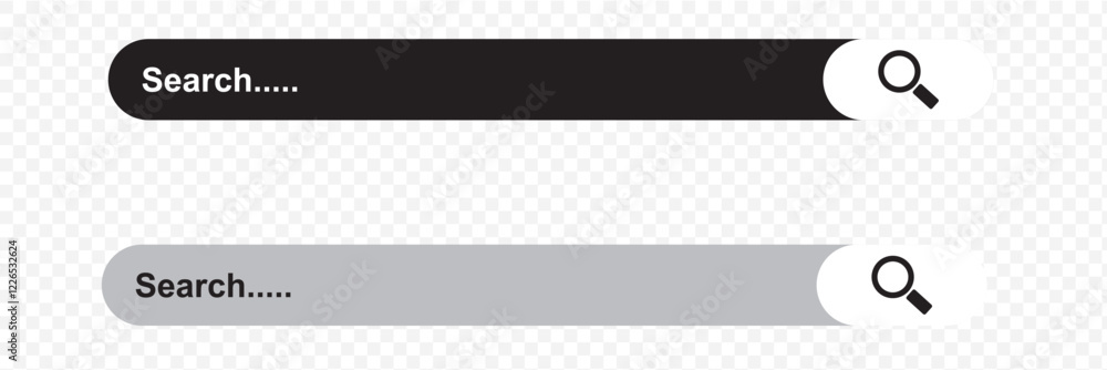 Poster print search bar. search bar vector icons in flat design.