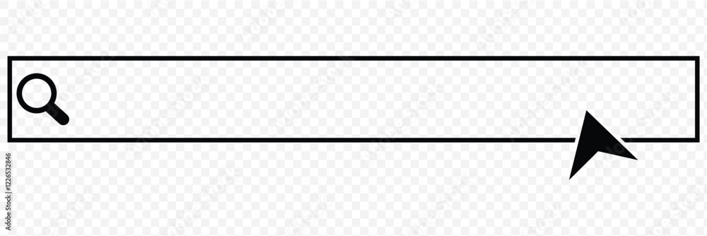 Poster print simple search bar flat design template. search bar interface for website template . 1176
