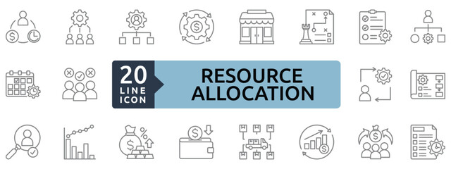 resource allocation icon sheet