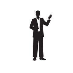 Obraz premium business man silhouette, vector silhouette of a woman, silhouette of a girl, silhouette of a woman, 