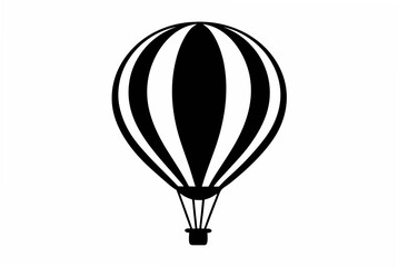 Fototapeta premium air balloon silhouette vector illustration