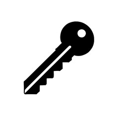 Classic Key Icon: A simple yet effective vector illustration of a classic key, perfect for representing access, security, or unlocking potential.