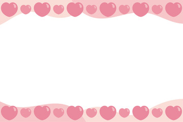 ぷっくりハートのかわいいフレーム