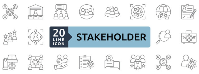 stakeholder icon sheet