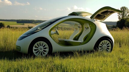 Compact rental service catering to eco-conscious travelers, featuring hybrid and electric cars