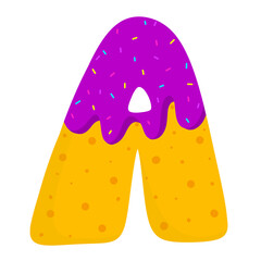 English donut letters 