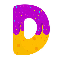 English donut letters 