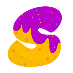 English donut letters 