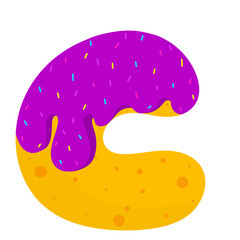 English donut letters 