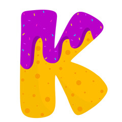 English donut letters 