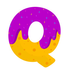 English donut letters 