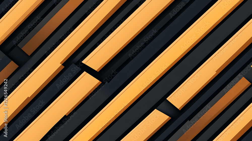 Poster abstract diagonal gold and black lines pattern background for tech designs
