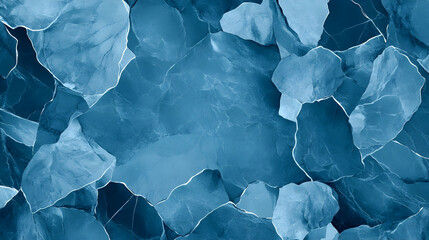 Fototapeta premium Abstract blue marble texture background for design