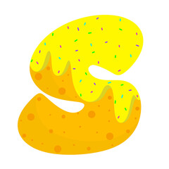 English donut letters 